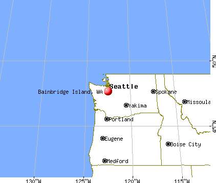 Bainbridge Island, Washington map