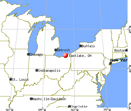 Eastlake, Ohio map
