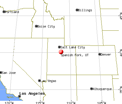 Spanish Fork, Utah map
