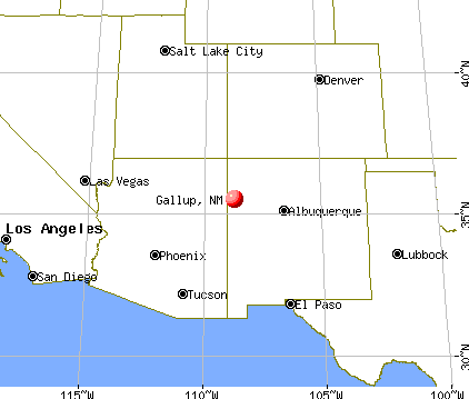 Gallup, New Mexico map