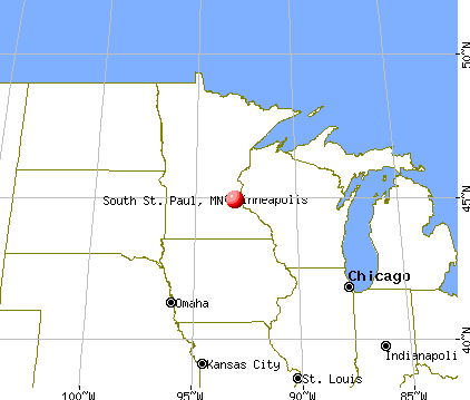 South St. Paul, Minnesota map