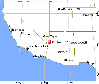 Kingman, Arizona map