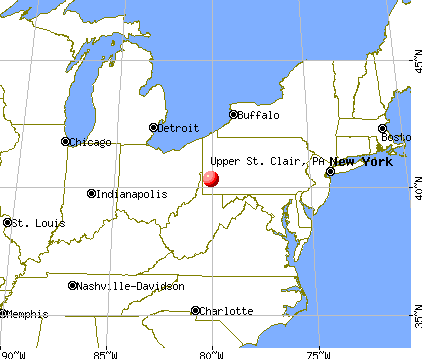 Upper St. Clair, Pennsylvania map