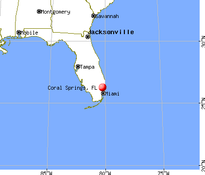 Coral Springs, Florida map