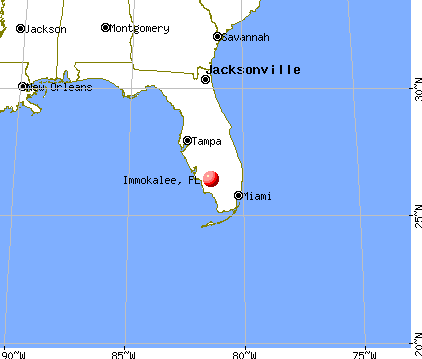 Immokalee, Florida map
