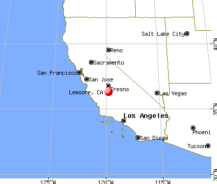 Lemoore, California map