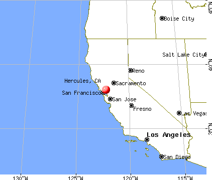 Hercules, California map