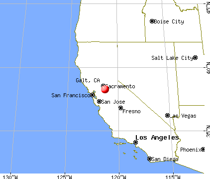 Galt, California map