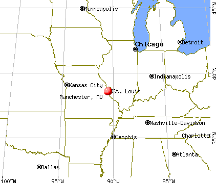 Manchester, Missouri map