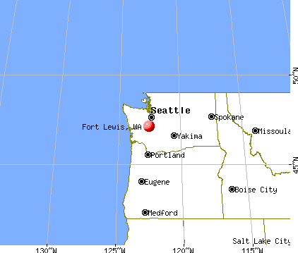 Fort Lewis, Washington map