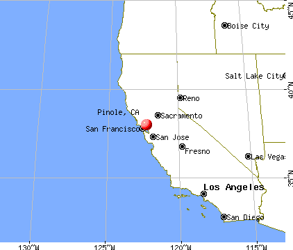 Pinole, California map