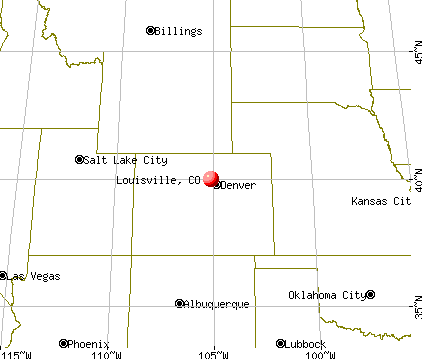 Louisville, Colorado map
