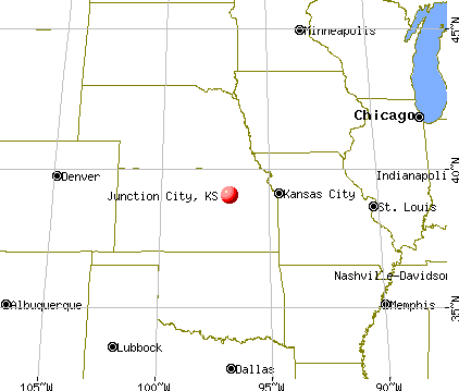 Junction City, Kansas map
