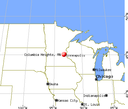 Columbia Heights, Minnesota map