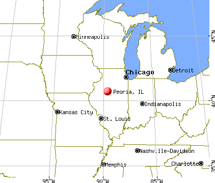 Peoria, Illinois map