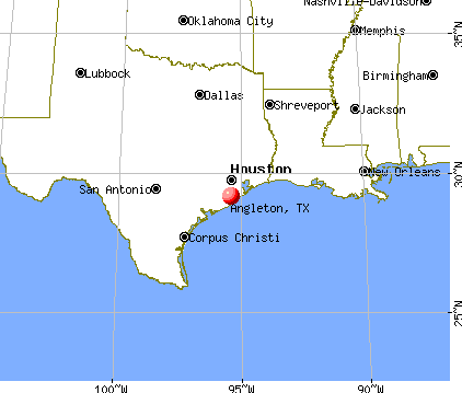 Angleton, Texas map