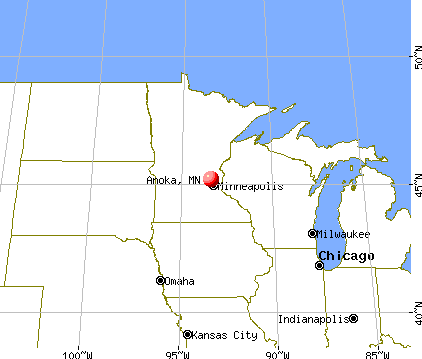 Anoka, Minnesota map