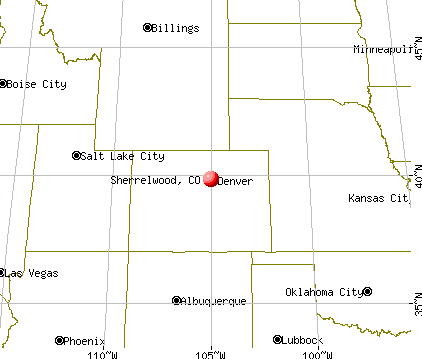Sherrelwood, Colorado map