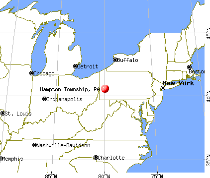 Hampton Township, Pennsylvania map