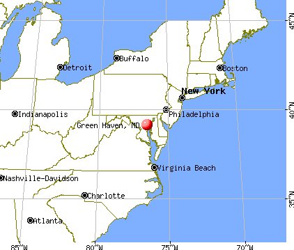 Green Haven, Maryland map
