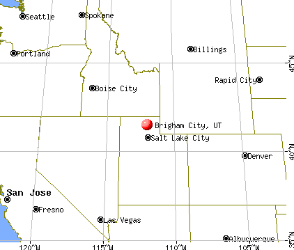 Brigham City, Utah map