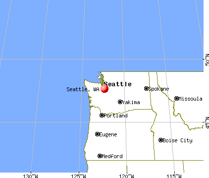 Seattle, Washington map