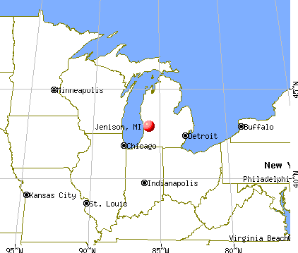 Jenison, Michigan map