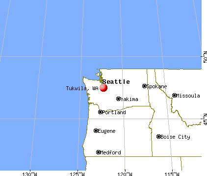 Tukwila, Washington map