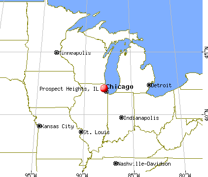 Prospect Heights, Illinois map