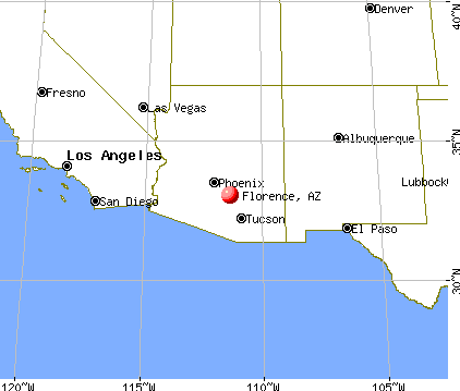 Florence, Arizona map