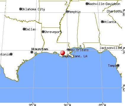 Bayou Cane, Louisiana map
