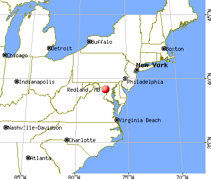 Redland, Maryland map