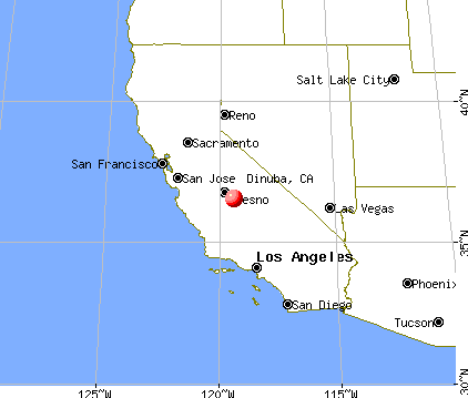 Dinuba, California map