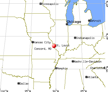 Concord, Missouri map