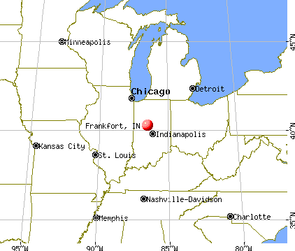 Frankfort, Indiana map