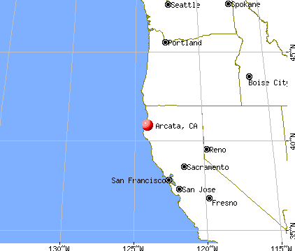 Arcata, California map
