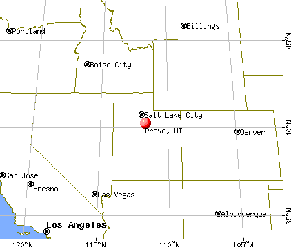 Provo, Utah map