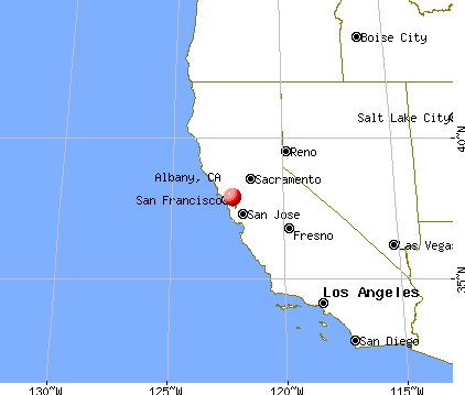 Albany, California map