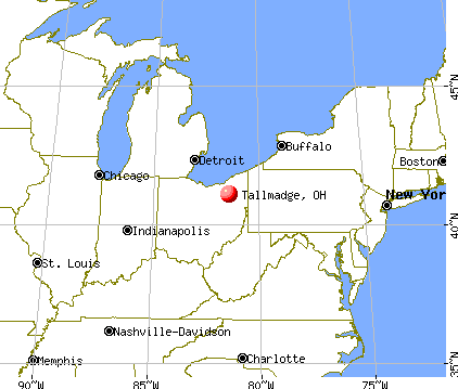 Tallmadge, Ohio map