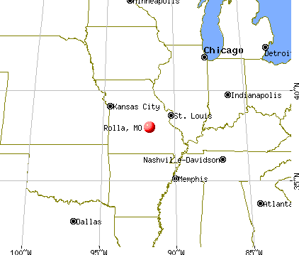 Rolla, Missouri map