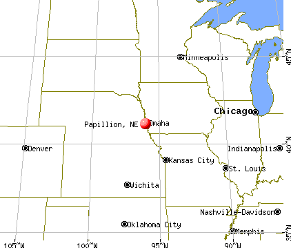 Papillion, Nebraska map