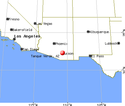 Tanque Verde, Arizona map