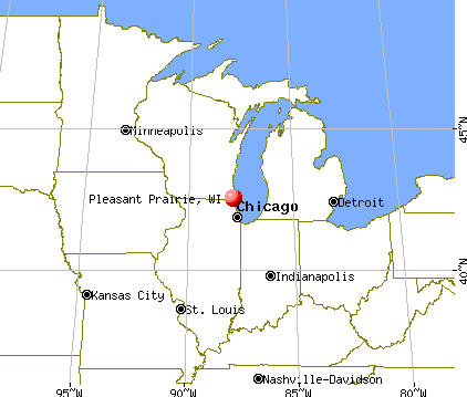 Pleasant Prairie, Wisconsin map