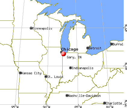 Gary, Indiana map