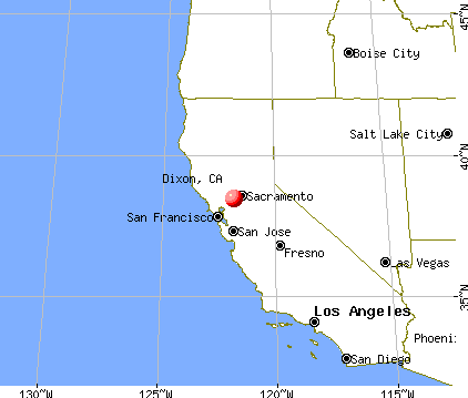 Dixon, California map