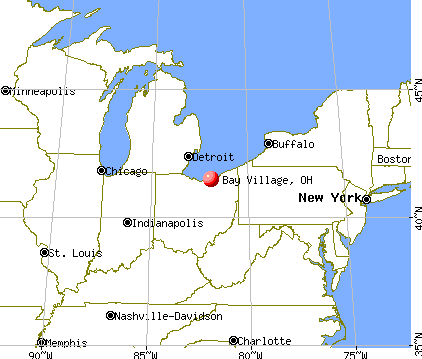 Bay Village, Ohio map
