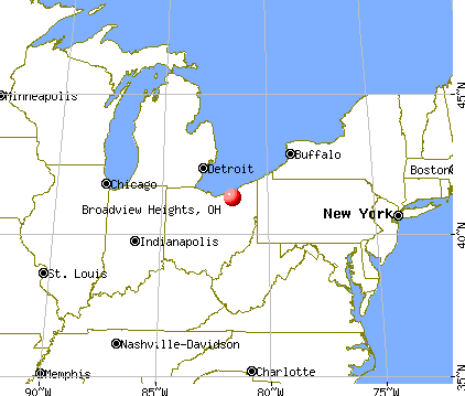 Broadview Heights, Ohio map