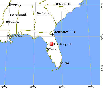Leesburg, Florida map