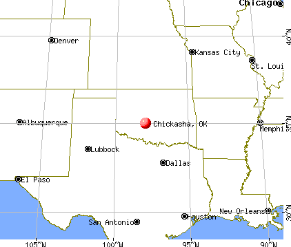 Chickasha, Oklahoma map