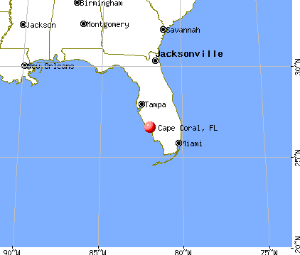 Cape Coral, Florida map